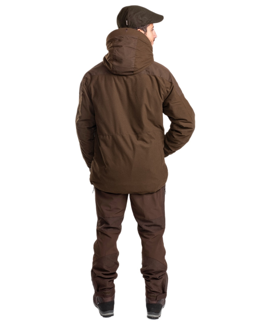 Hunting Green coloured Pinewood Mens Smaland Forest Trousers on white background