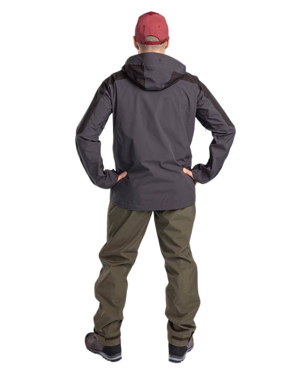 Moss Green Coloured Pinewood Mens Telluz Trousers on white background