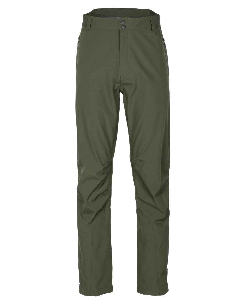 Moss Green Coloured Pinewood Mens Telluz Trousers on white background