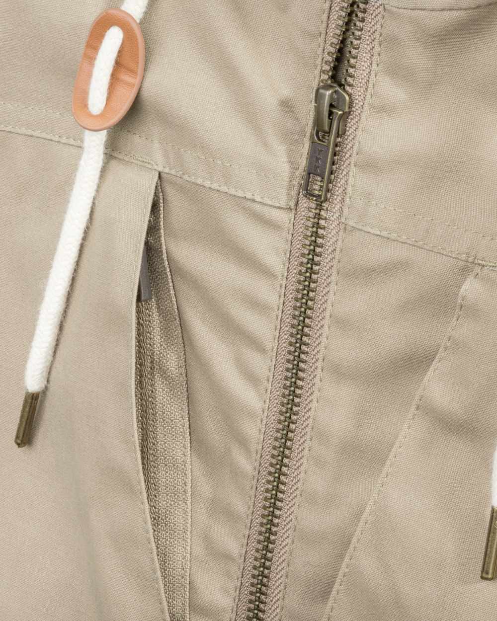 Desert Beige coloured Pinewood Mens Varnamo Light Jacket on white background