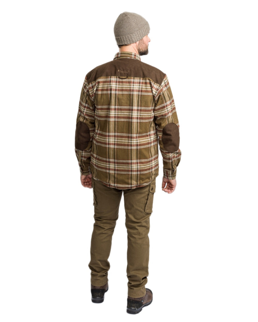 Hunting Olive Coloured Pinewood Mens Värnamo Serengeti Trousers on white background