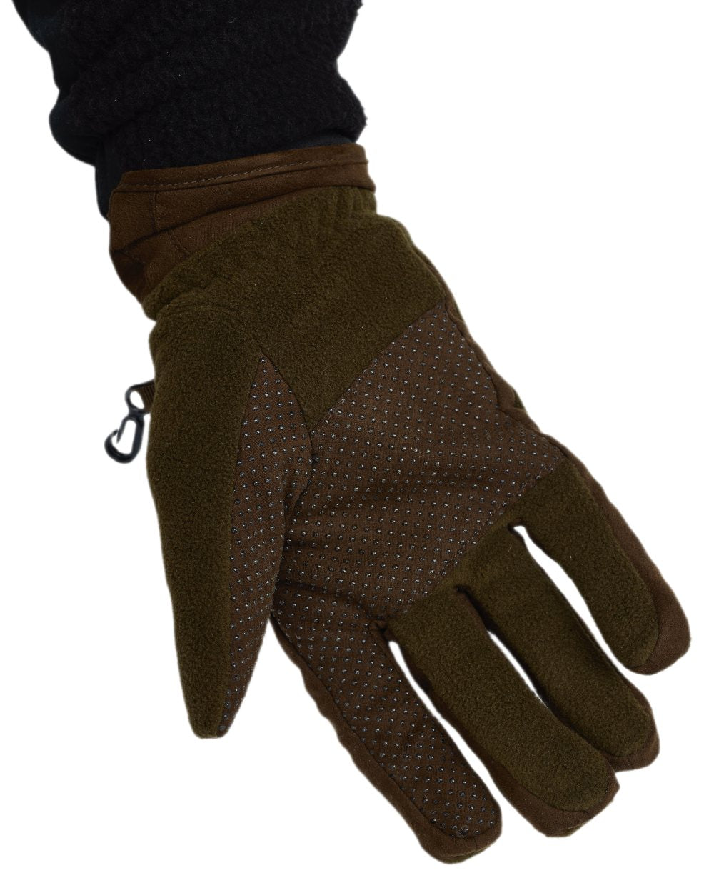 Hunting Brown Suede Brown Coloured Pinewood Smaland Hunters Extreme Fleece Gloves on white background