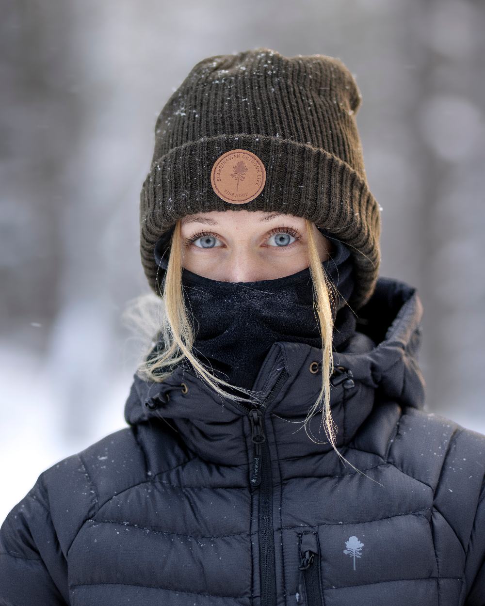 Moss Green Coloured Pinewood Windy Hat on outdoor background