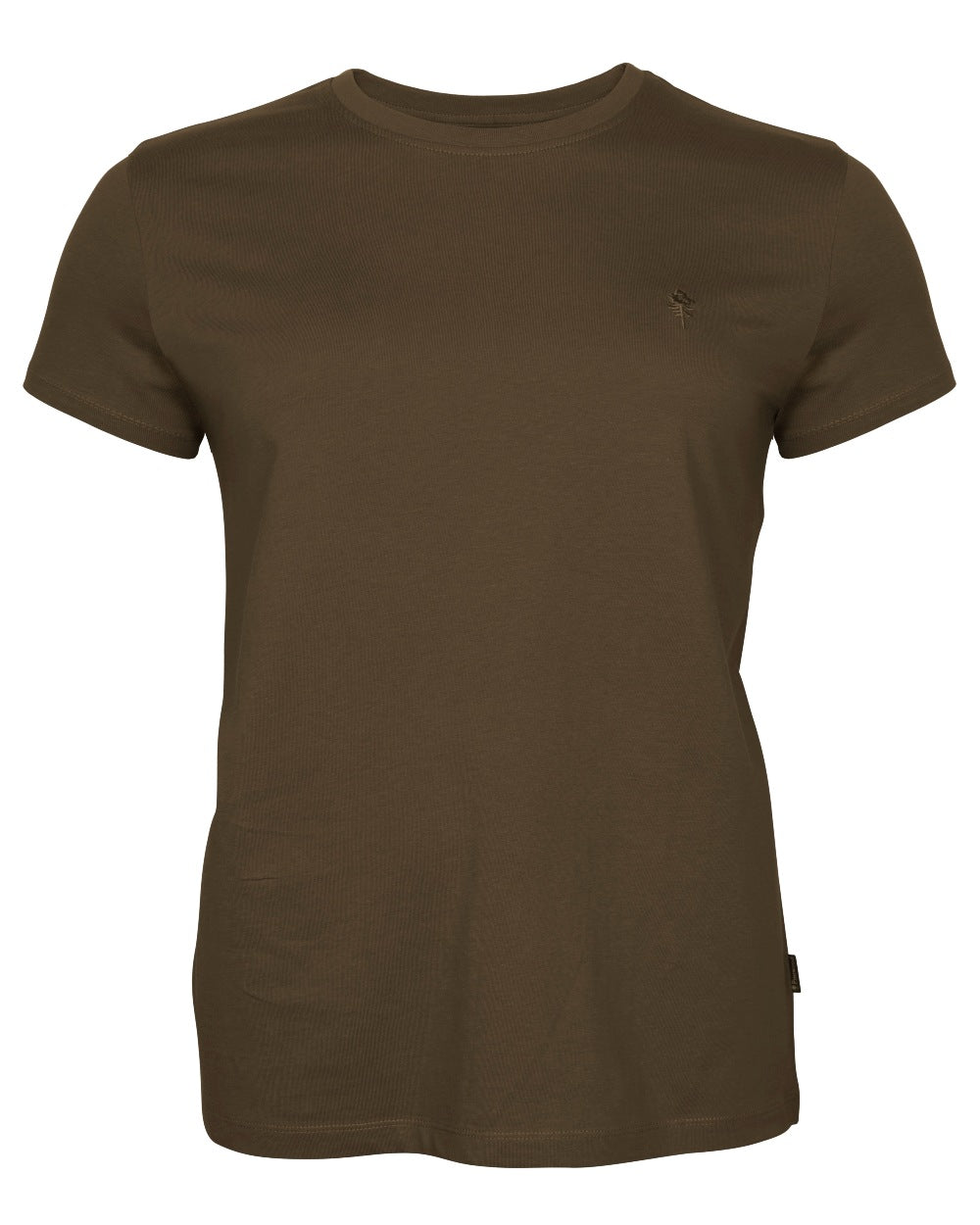 Green Hunter Brown Khaki coloured Pinewood Womens 3 Pack T-Shirt on white background
