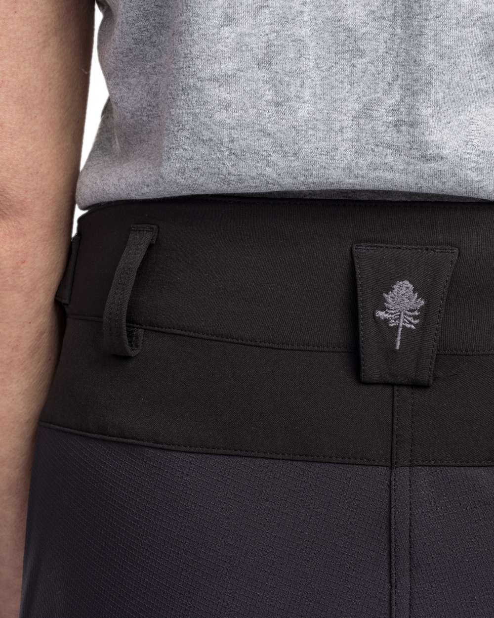 Black Coloured Pinewood Womens Abisko Adventure Trousers on white background