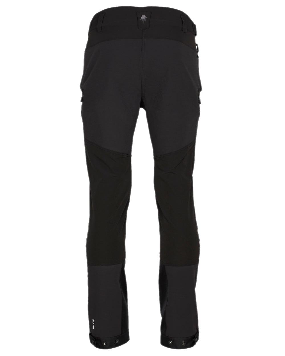 Black Coloured Pinewood Womens Abisko Adventure Trousers on white background