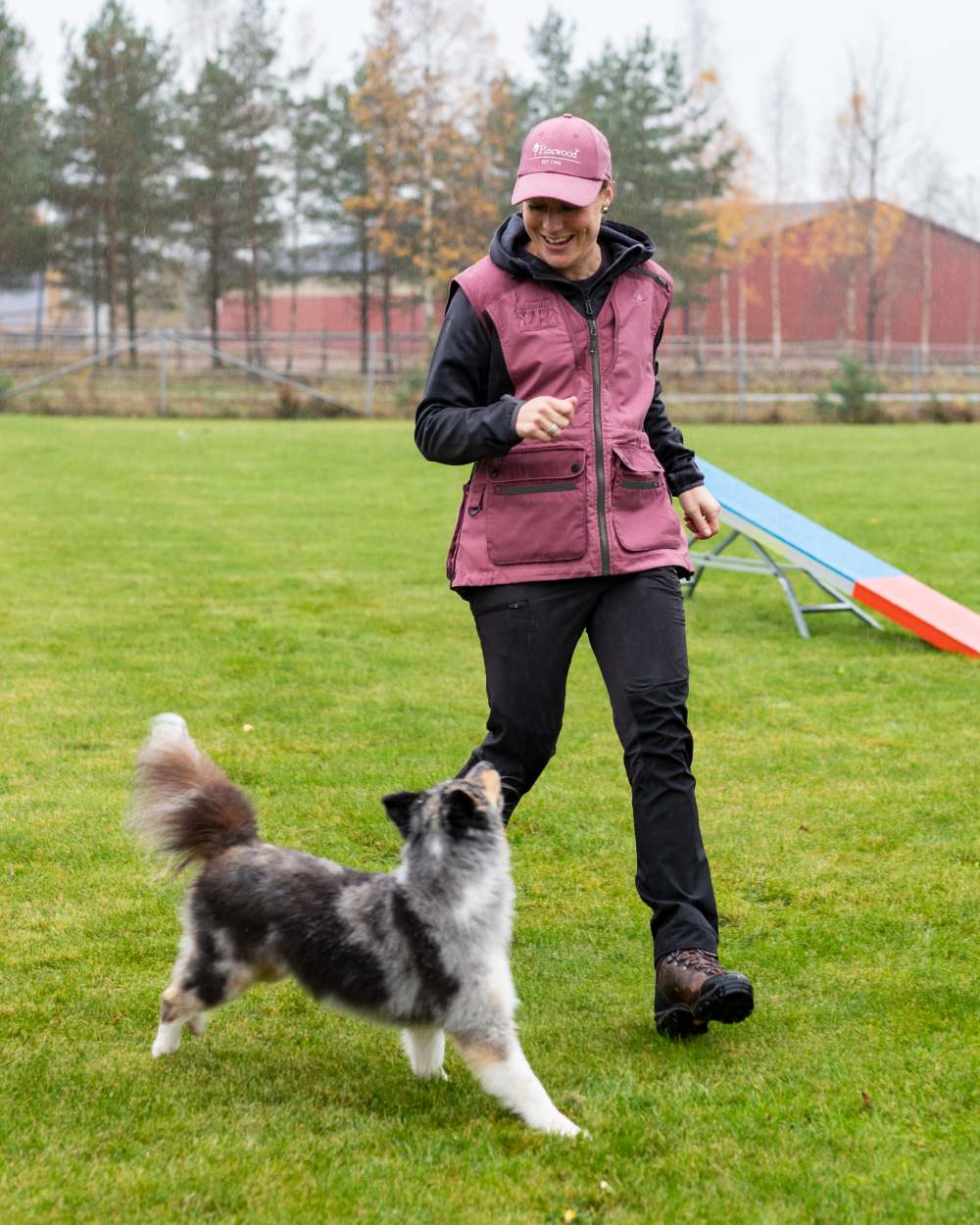 Black Coloured Pinewood Womens Abisko Brenton Trousers on outdoor background