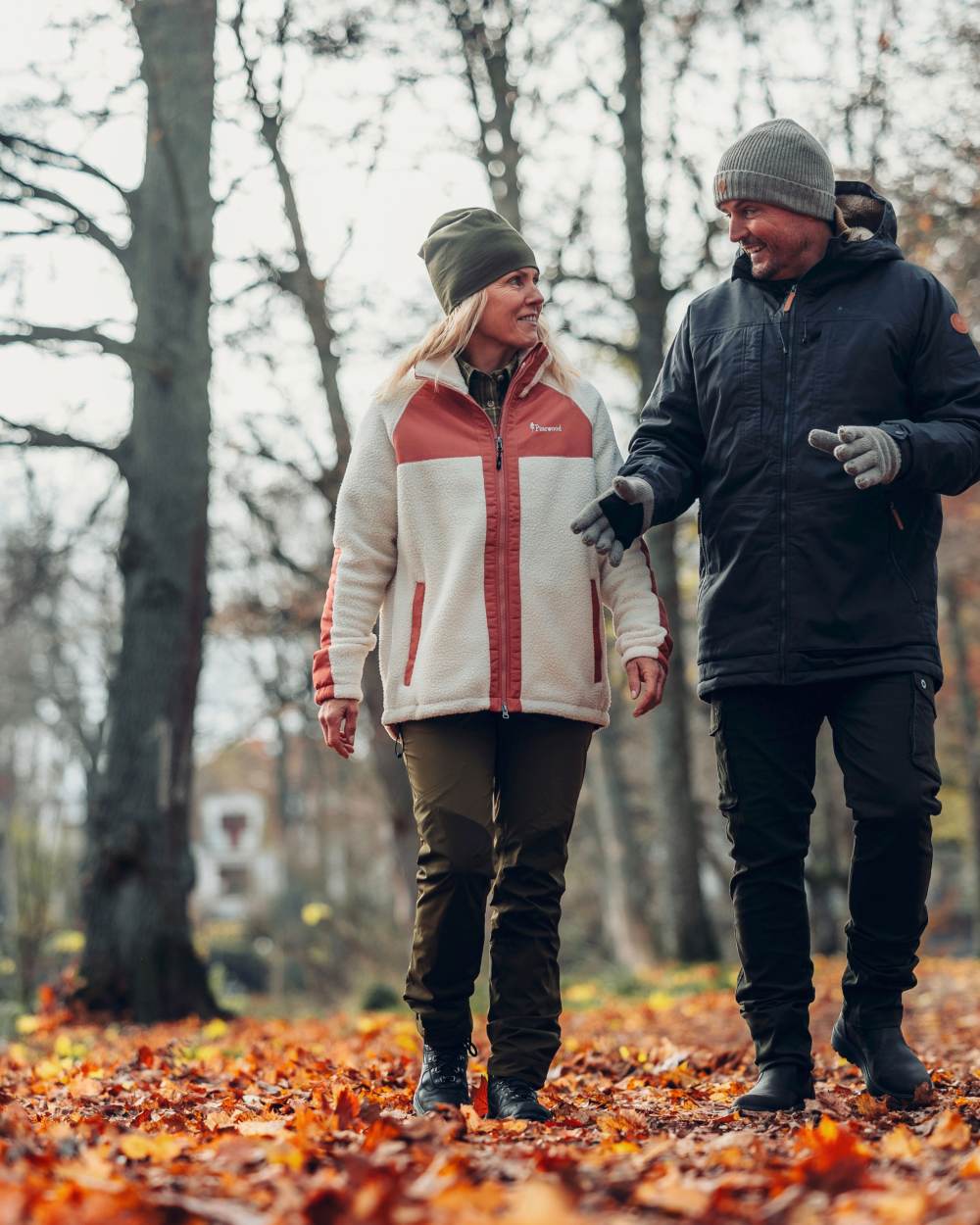 Olive Green Hunting Olive Coloured Pinewood Womens Abisko Brenton Trousers on outdoor background