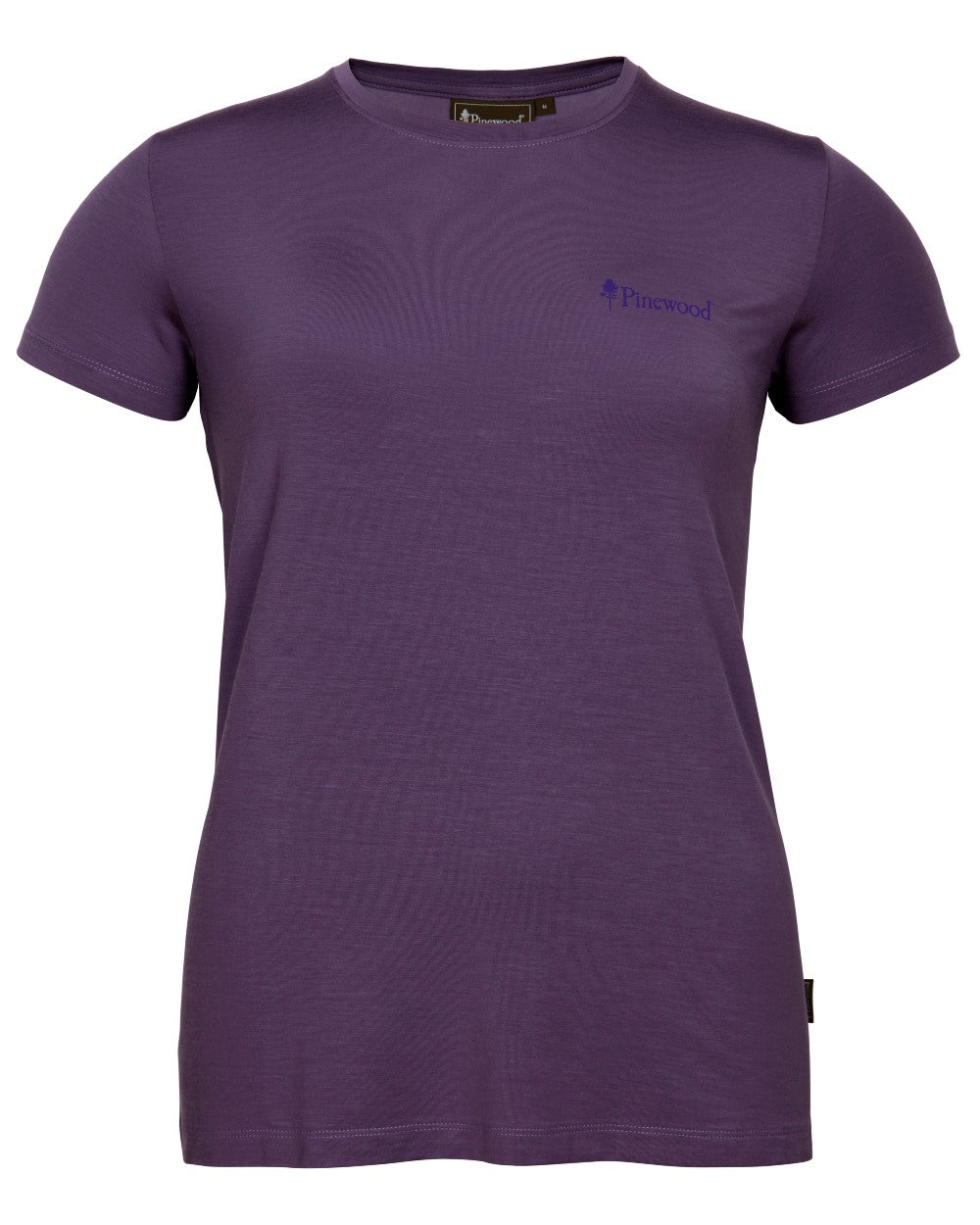 Lilac coloured Pinewood Womens Active Fast-Dry T-Shirt on white background