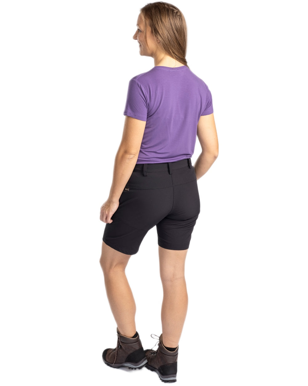 Lilac coloured Pinewood Womens Active Fast-Dry T-Shirt on white background