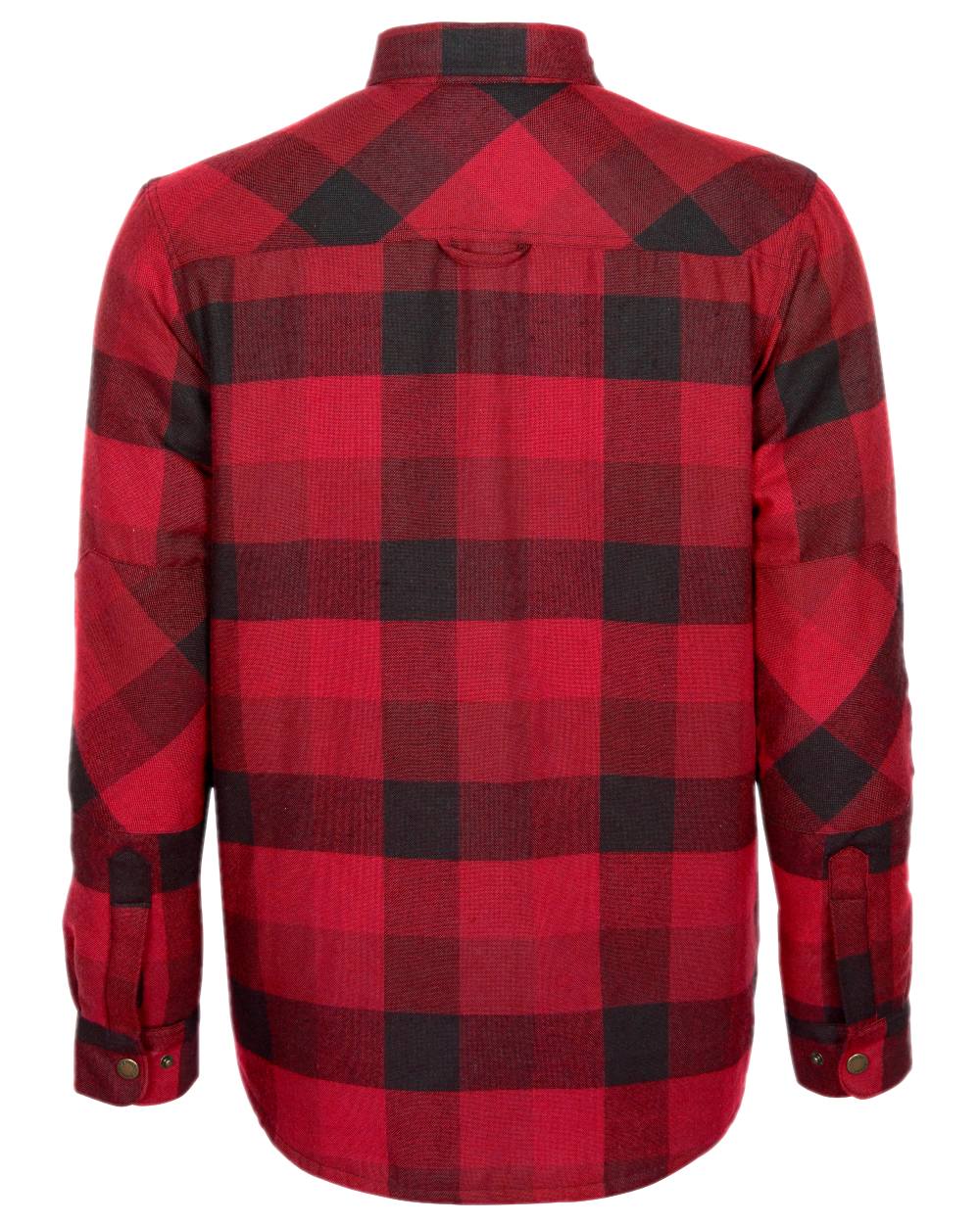 Red Black Coloured Pinewood Womens Canada Classic 2.0 Shirt on outdoor background