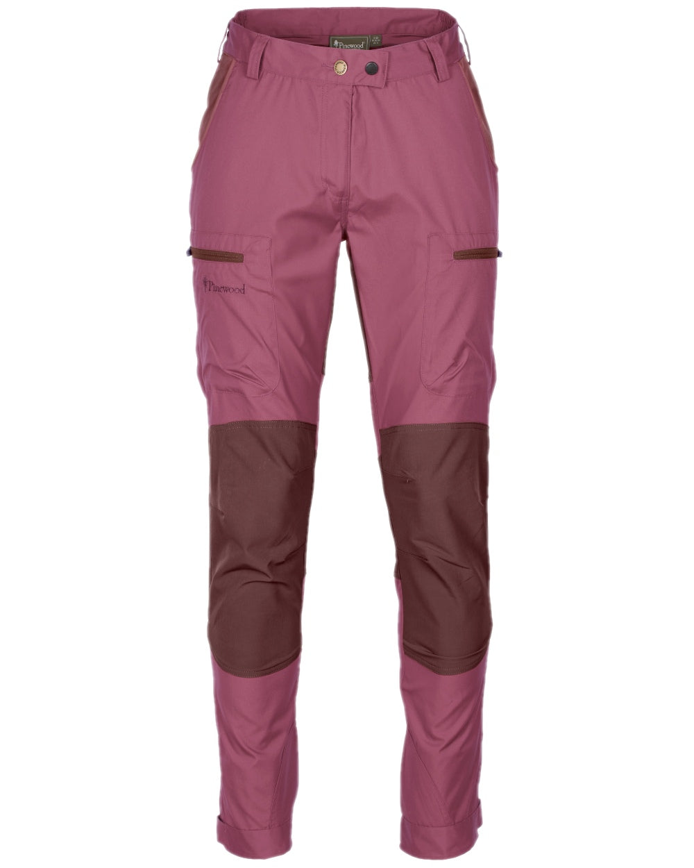 Light Plum Earth Plum Coloured Pinewood Womens Caribou TC Trousers on white background
