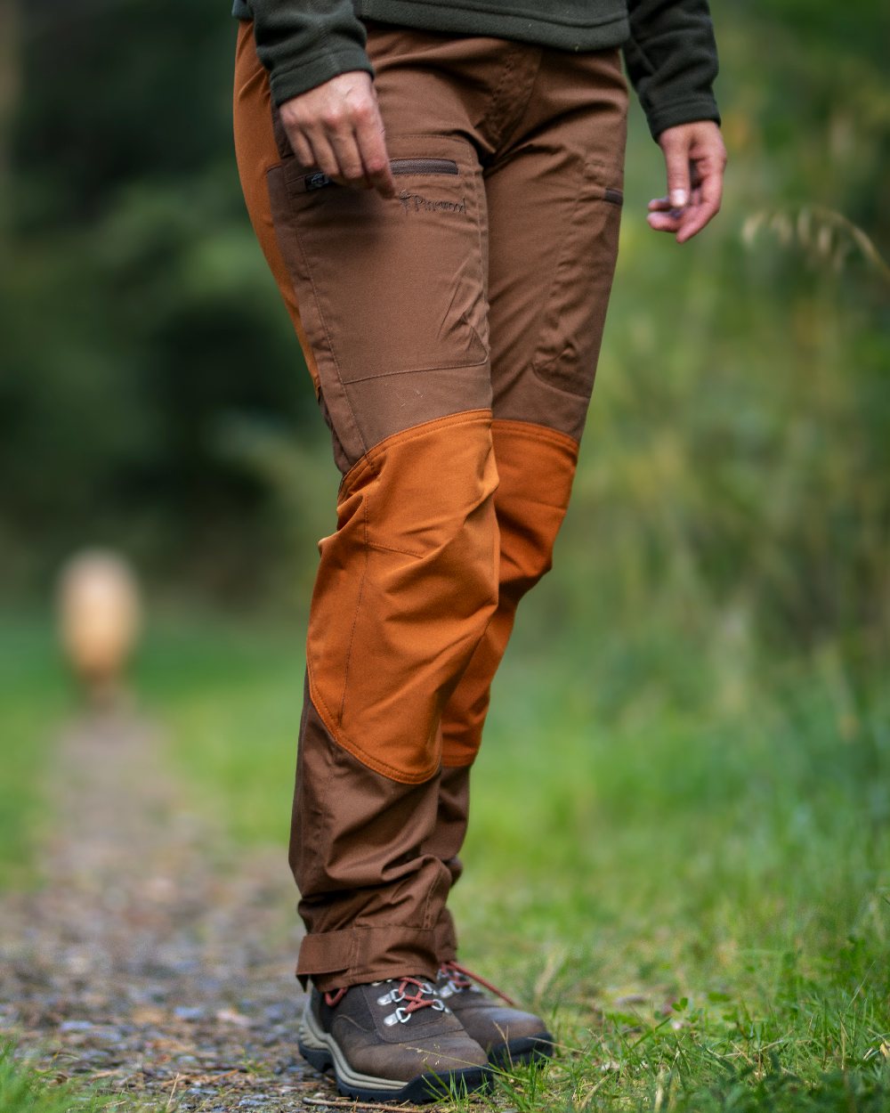 Nougat Fudge Coloured Pinewood Womens Caribou TC Trousers on outdoor background
