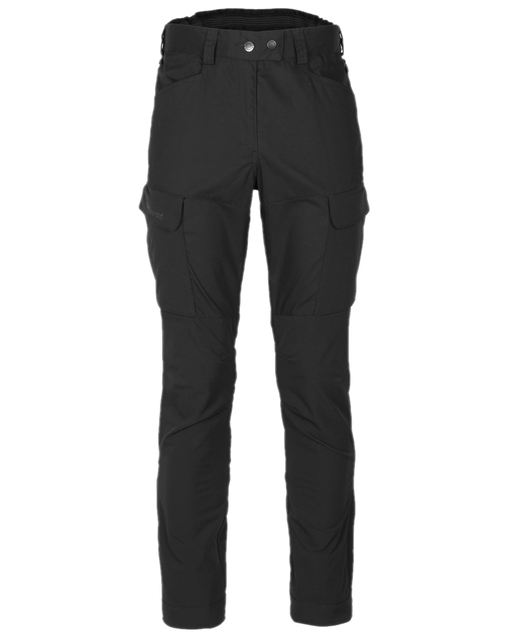 Black Coloured Pinewood Womens Dog Sports Trainer Trousers on white background