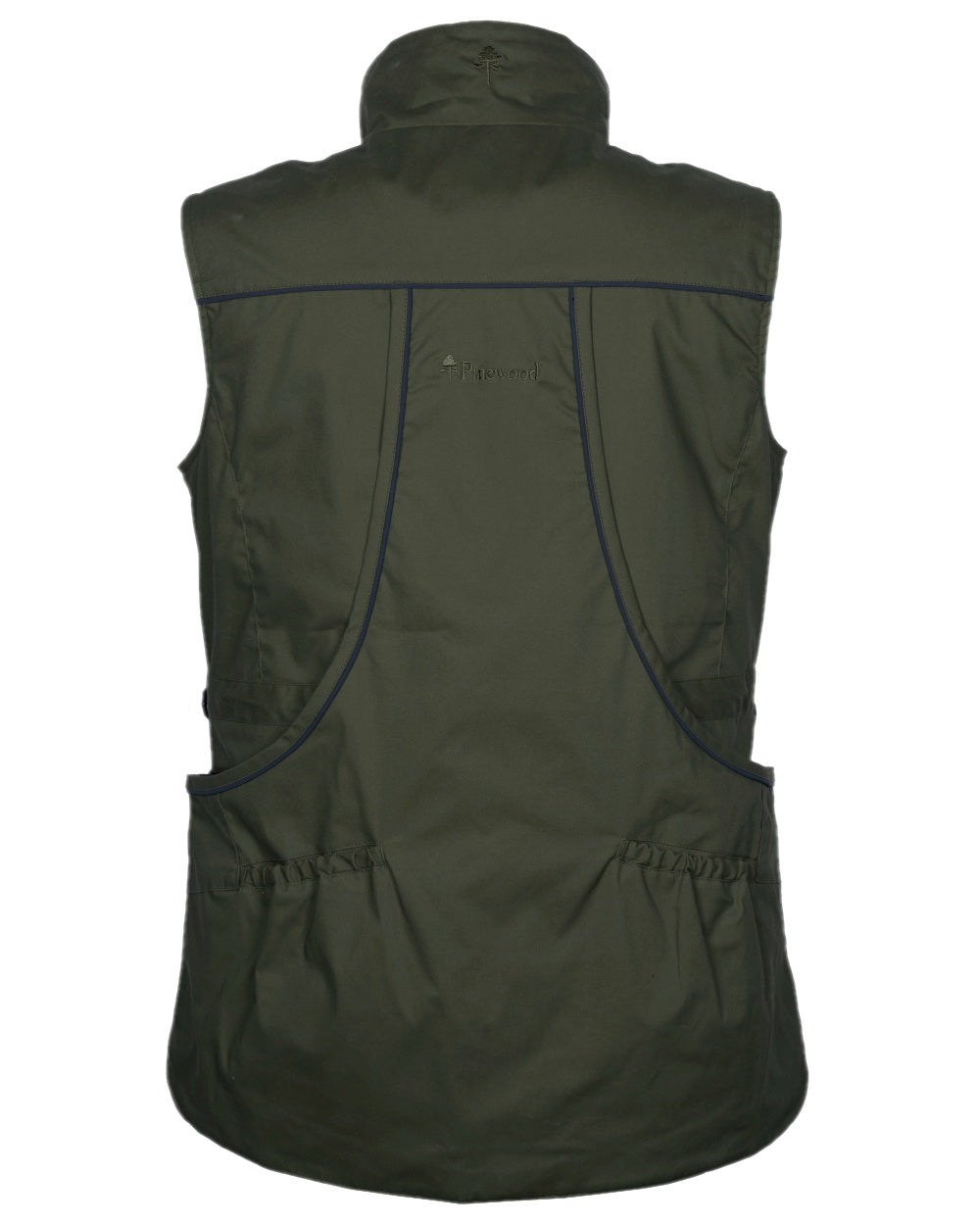 Moss Green Coloured Pinewood Womens Dog Sports Trainer Vest on white background
