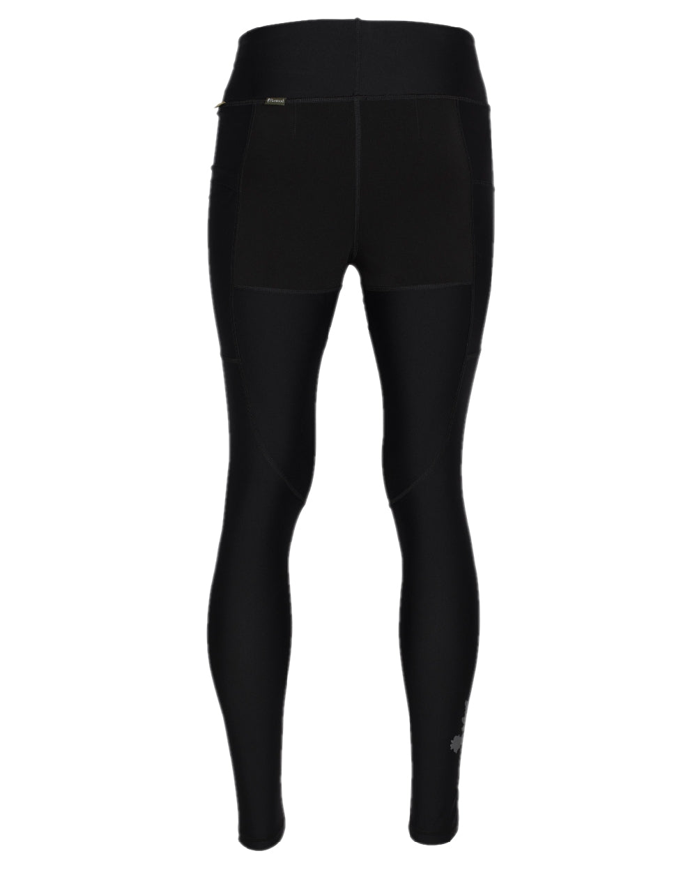 Black Coloured Pinewood Womens Finnveden Active Tights 2.0 on white background