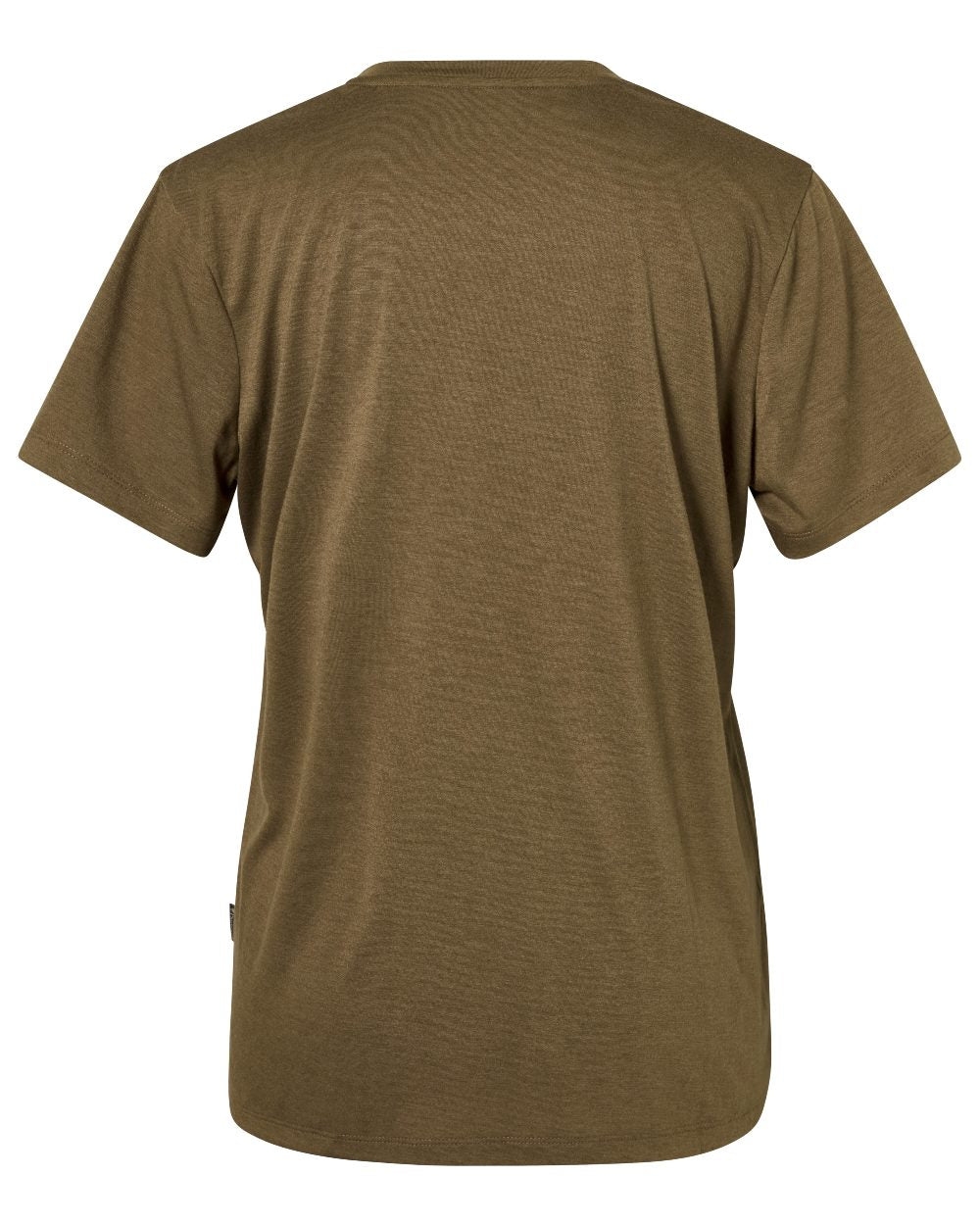 Olive Green coloured Pinewood Womens Finnveden Forest T-Shirt on white background