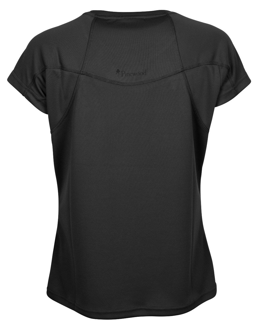 Black coloured Pinewood Womens Finnveden Function T-Shirt on white background