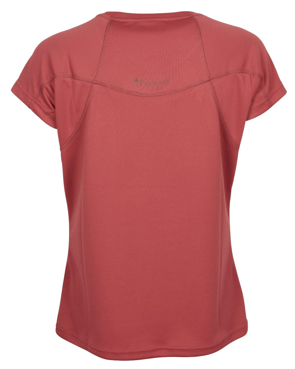 Rusty Pink coloured Pinewood Womens Finnveden Function T-Shirt on white background