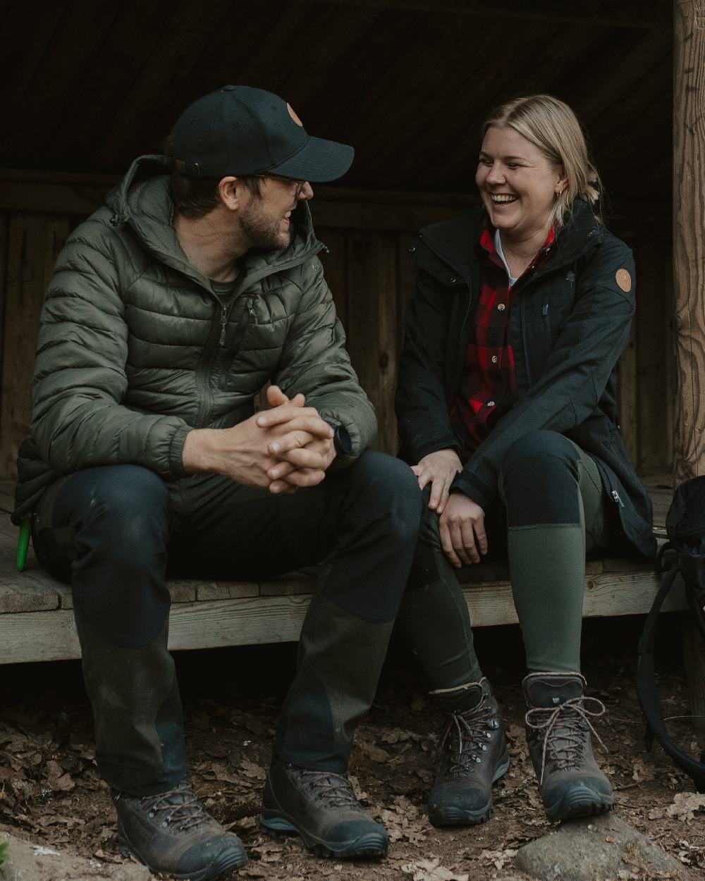 Black Coloured Pinewood Womens Finnveden Hybrid Jacket on outdoor background