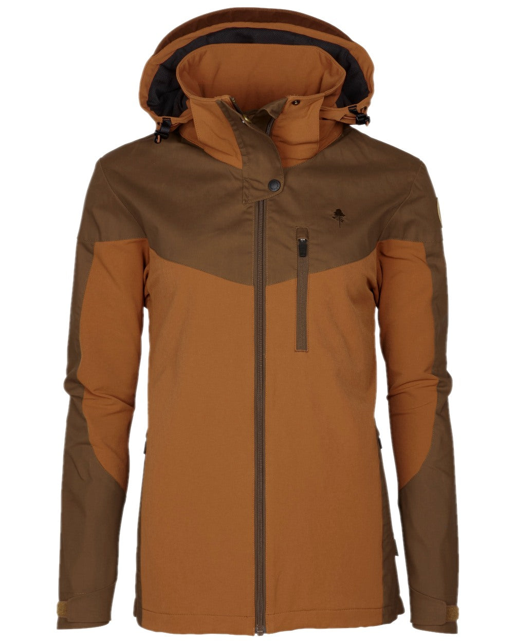 Fudge Nougat Coloured Pinewood Womens Finnveden Hybrid Jacket on white background