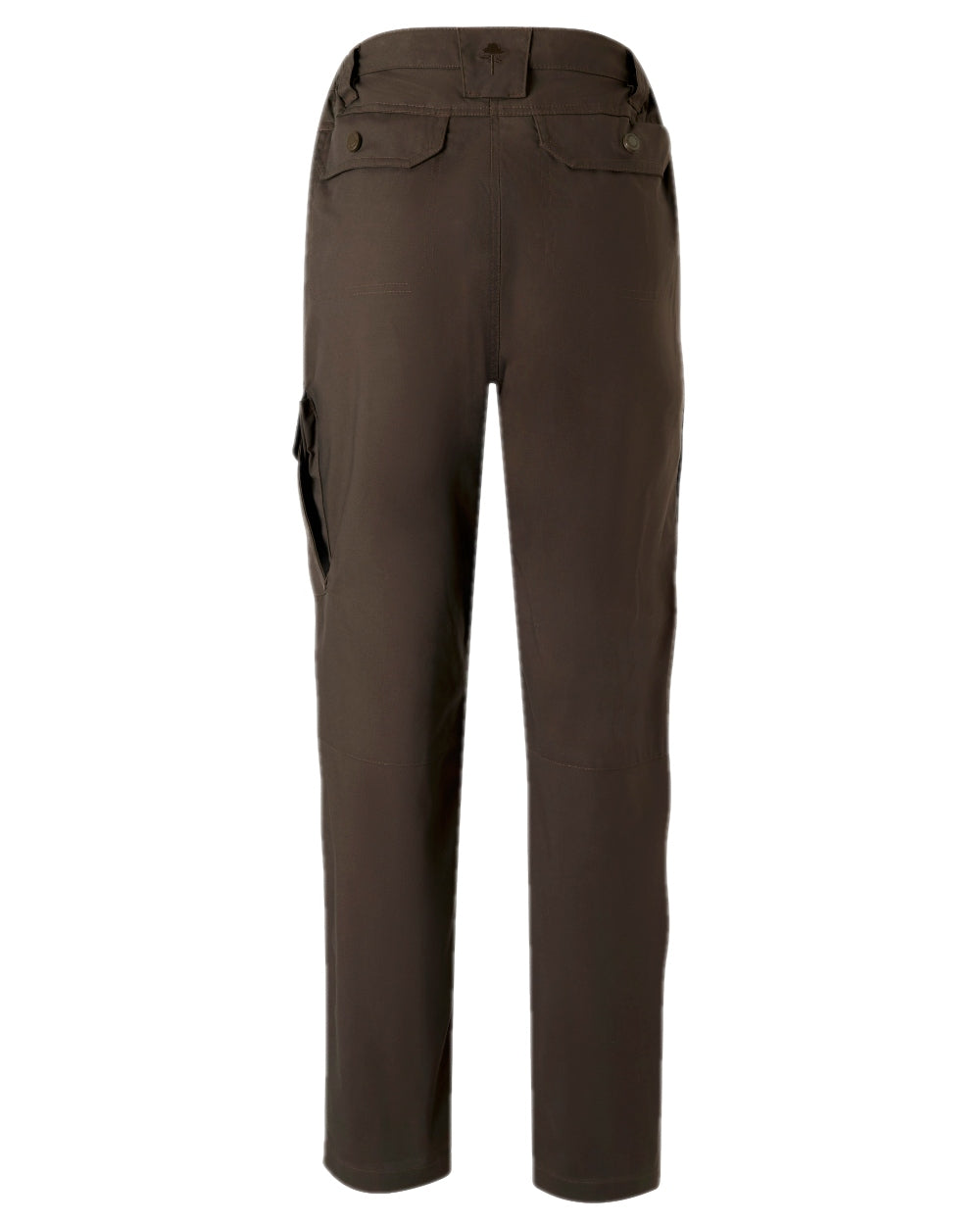 Dark Brown Coloured Pinewood Womens Finnveden Outdoor Trousers on white background
