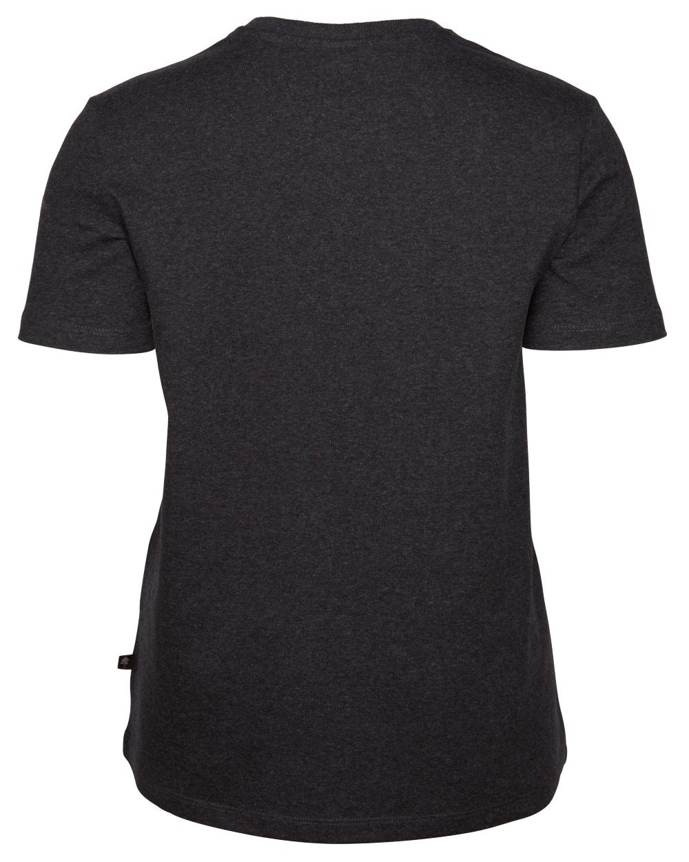 Dark Anthracite Melange coloured Pinewood Womens Finnveden Recycled Outdoor T-Shirt on white background