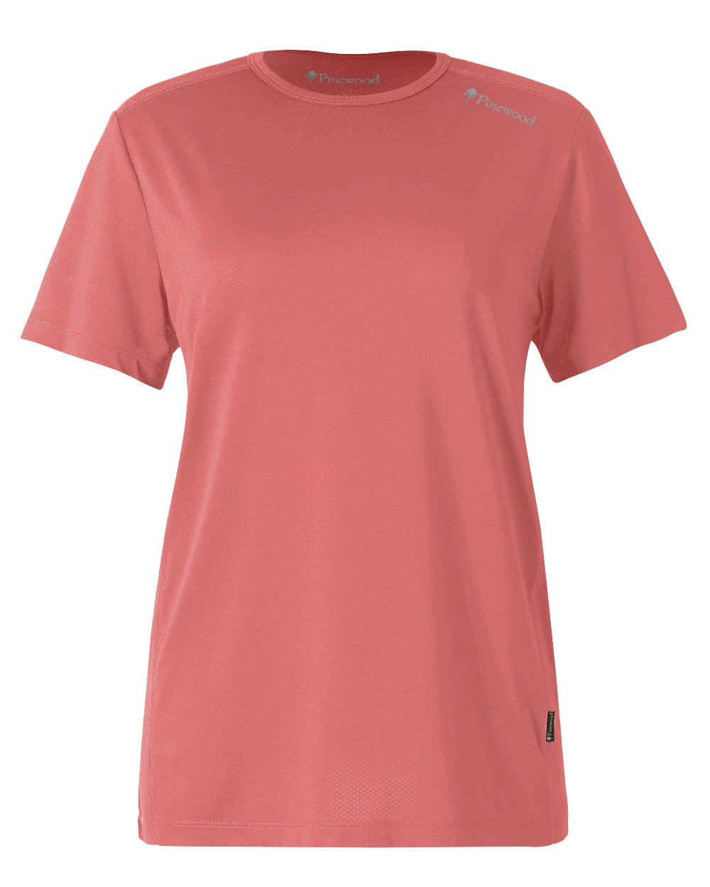 Lantana Pink coloured Pinewood Womens Function T-Shirt on white background