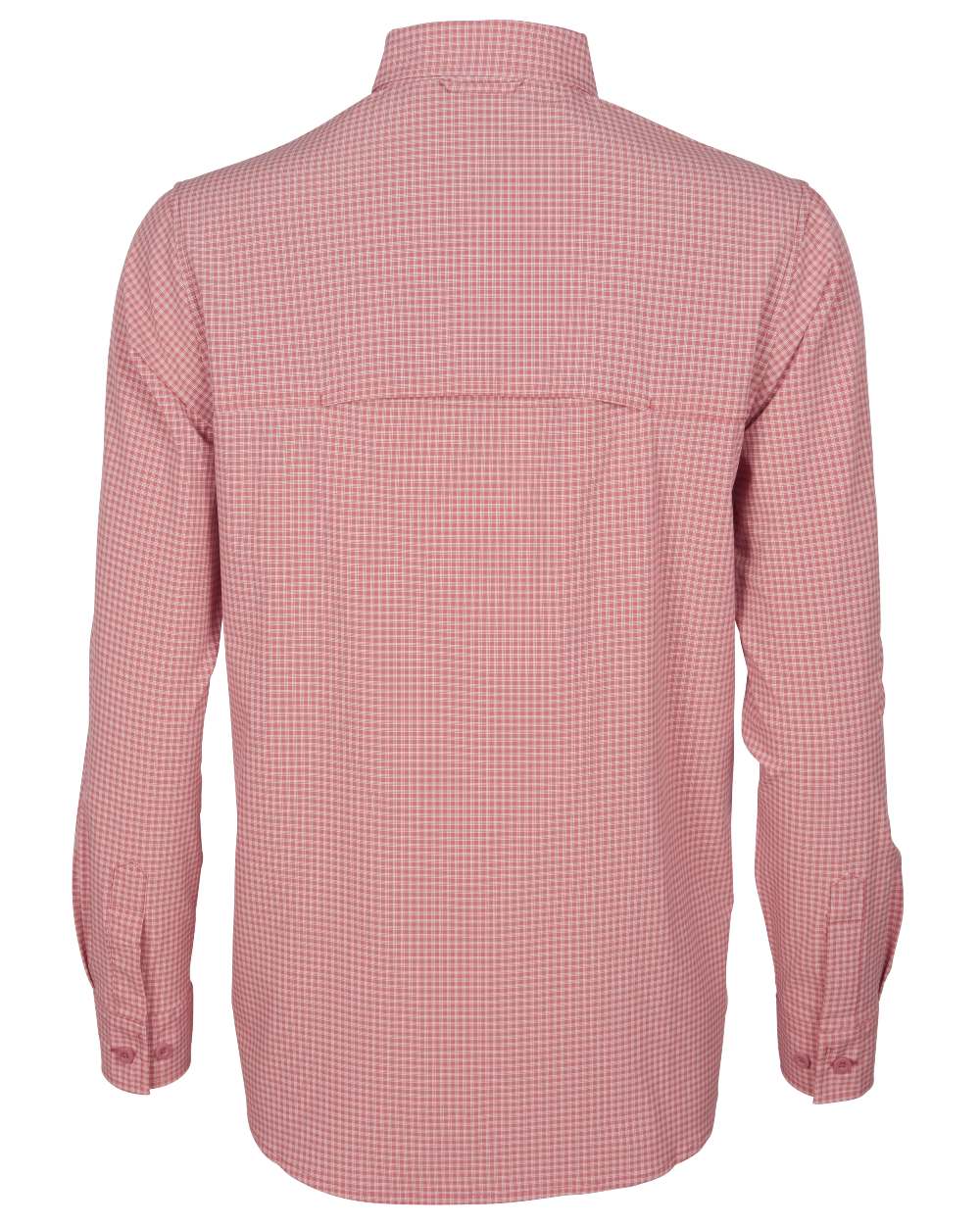 Brick Pink Off White coloured Pinewood Womens Insectsafe Shirt on white background