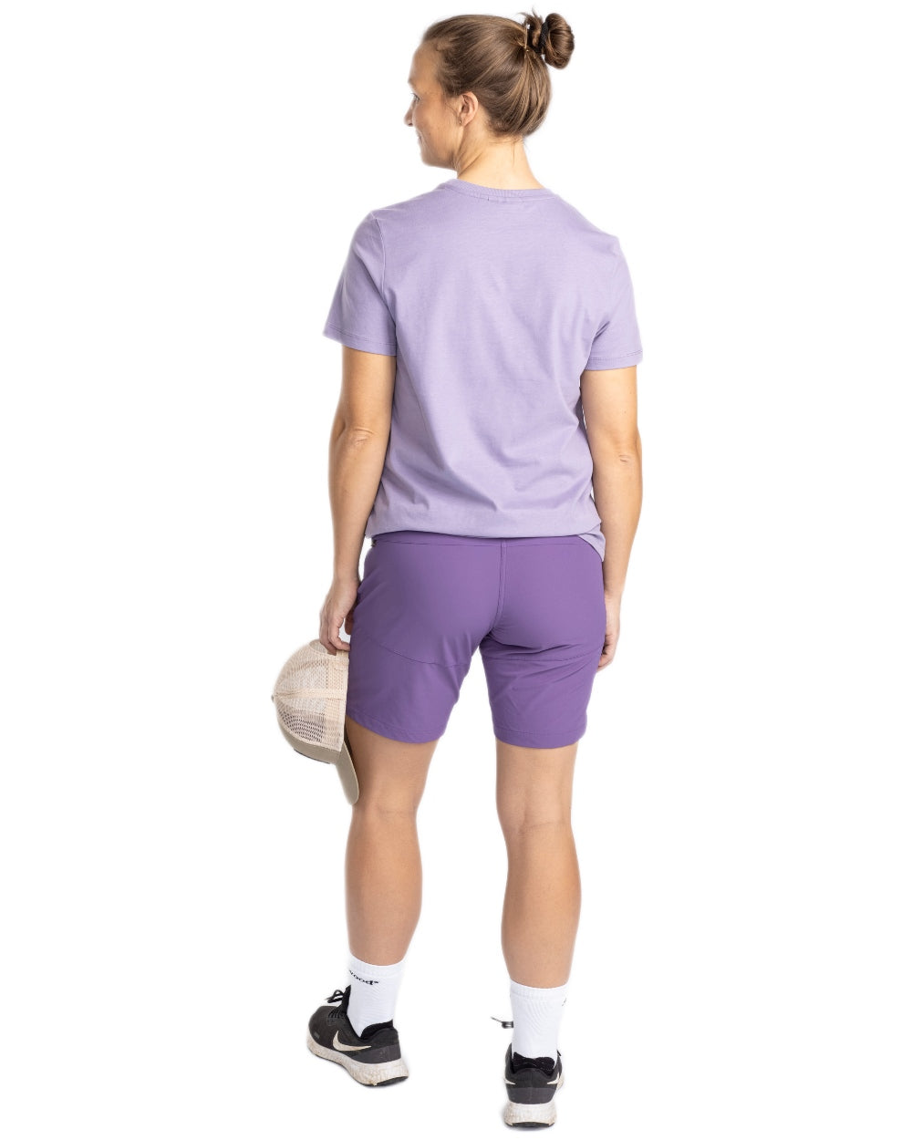 Light Lilac coloured Pinewood Womens Outdoor Life T-Shirt on white background