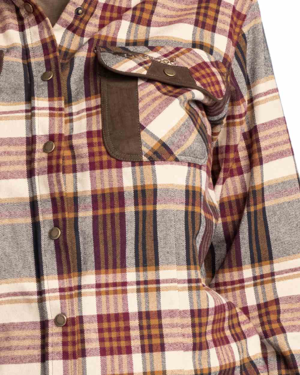 Bordeaux Beige Coloured Pinewood Womens Prestwick Exclusive Shirt on white background