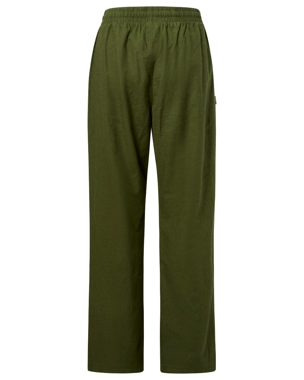Pine Green coloured Pinewood Womens Varnamo InsectSafe Hemp Mix Trousers on white background