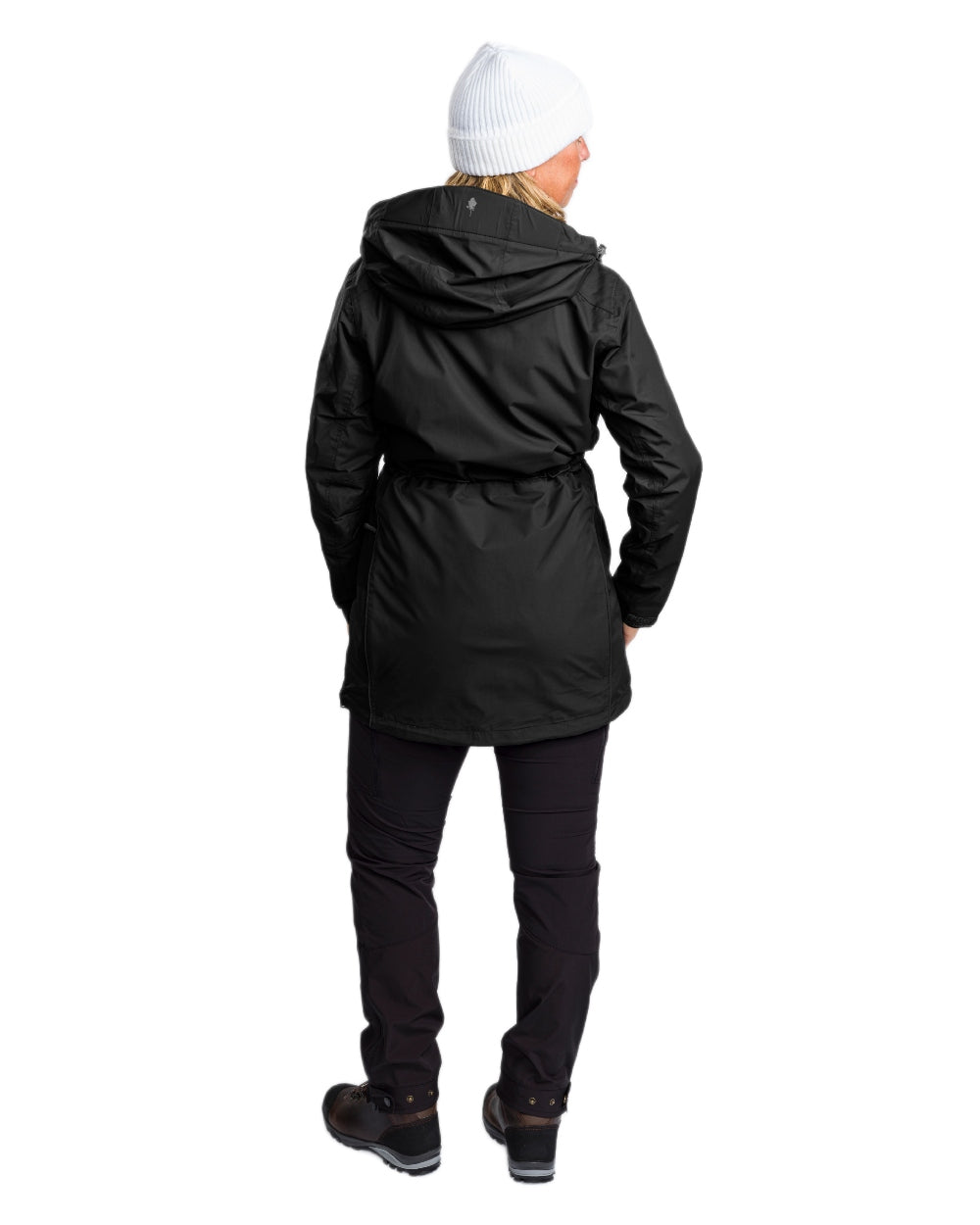 Black coloured Pinewood Womens Wilda Parka on white background