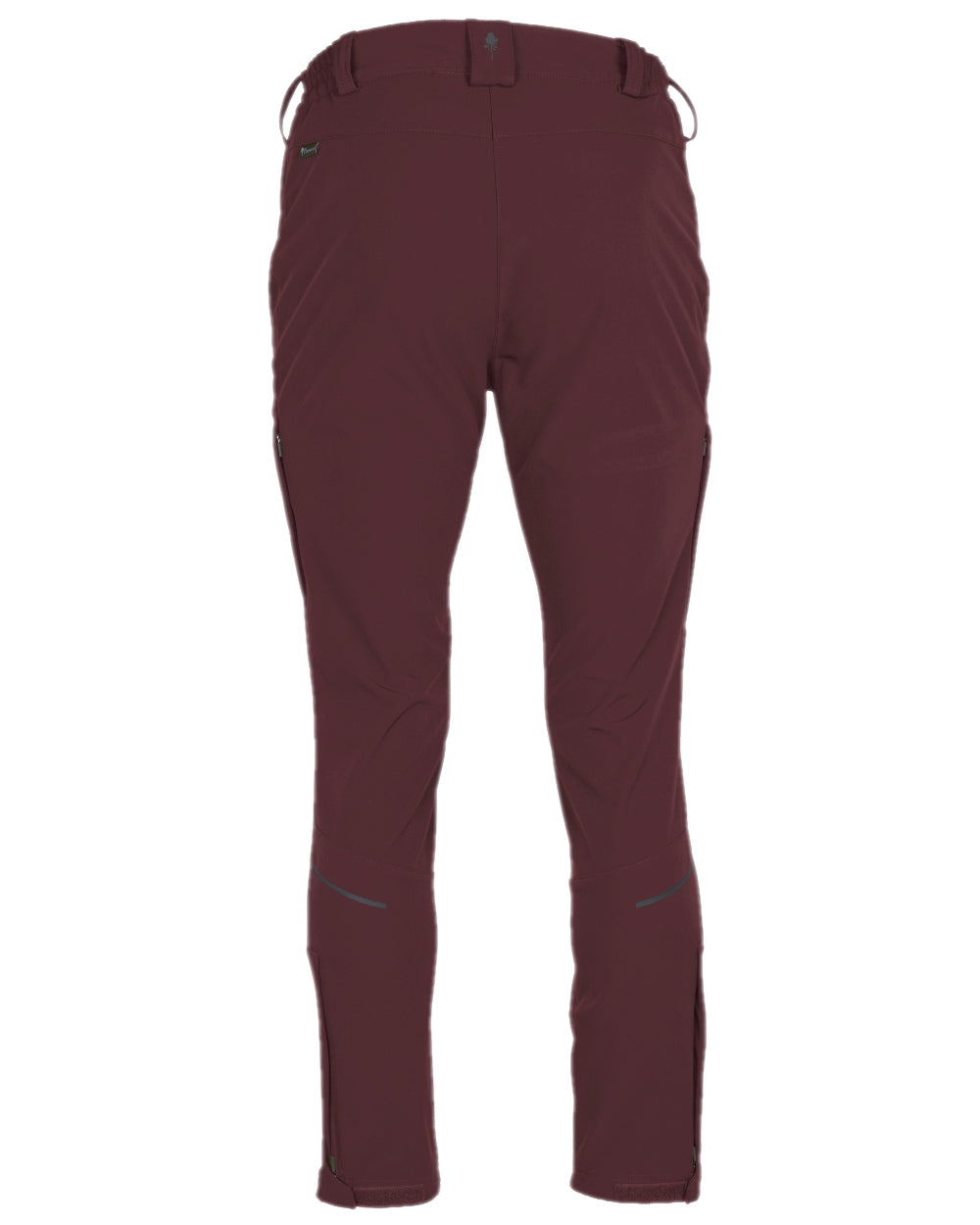Earth Plum Coloured Pinewood Womens Wilda Stretch Shell Trousers on white background
