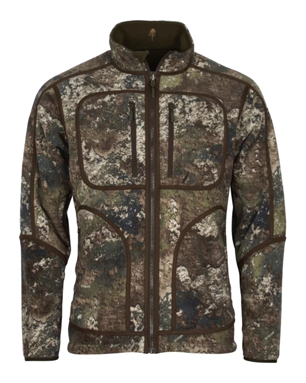 Pinewood Furudal Reversible Camou Fleece Jacket in Hunting Brown/Strata