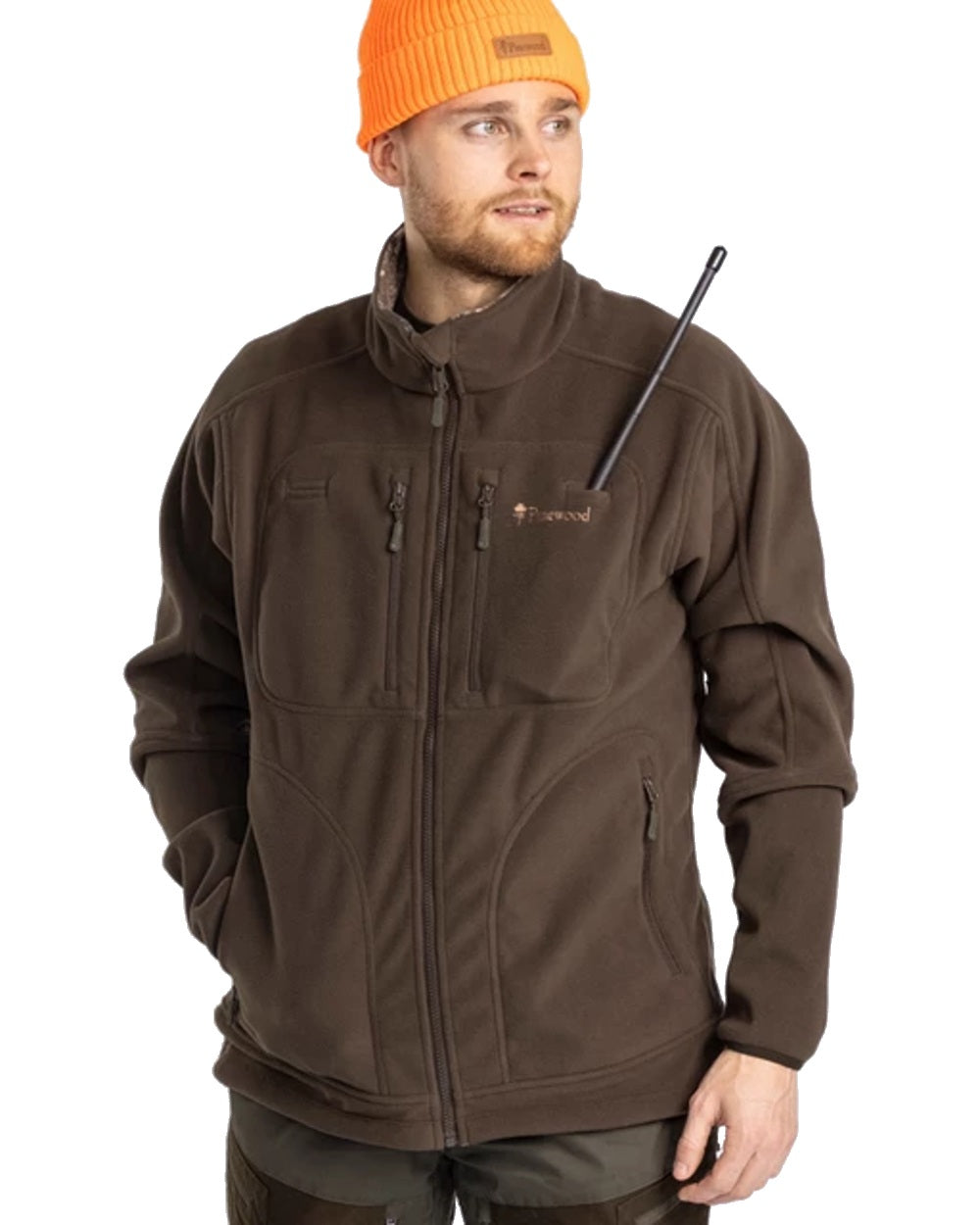Pinewood Furudal Reversible Camou Fleece Jacket in Hunting Brown/Strata