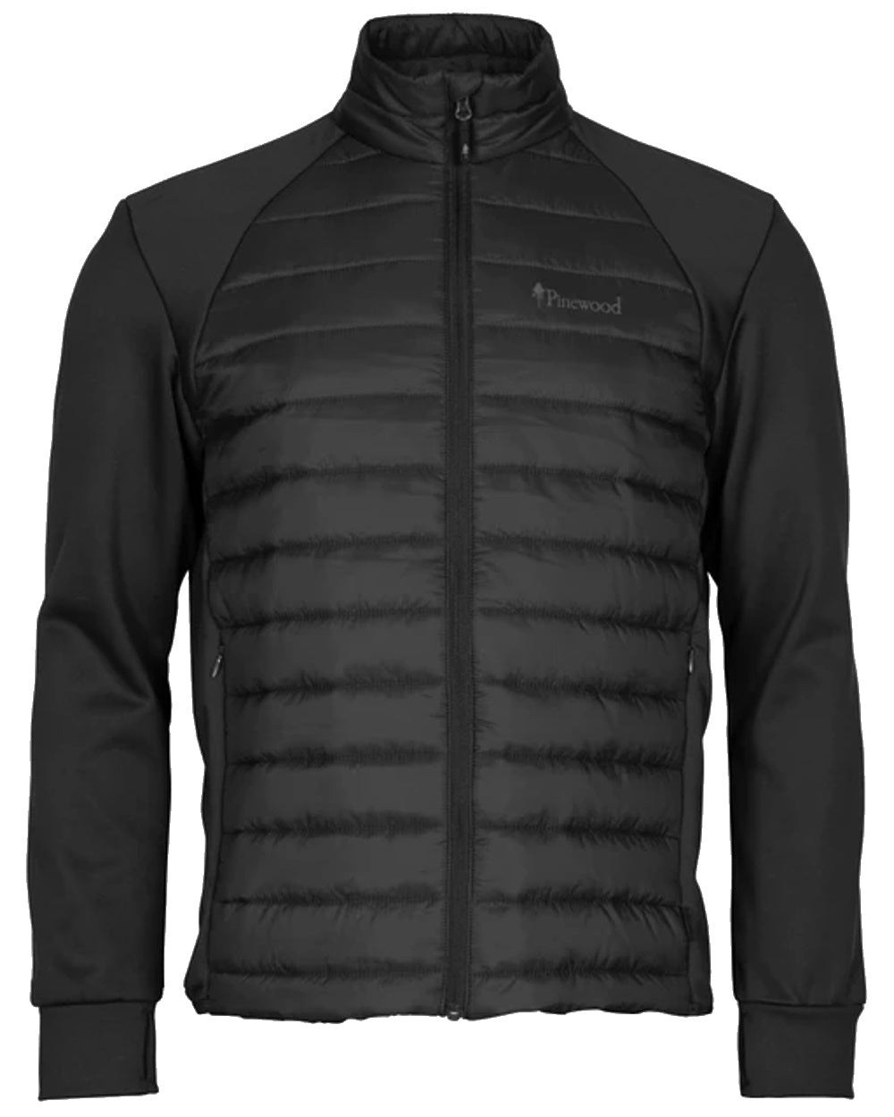 Pinewood Mens Finnveden Hybrid Power Fleece Jacket in Black