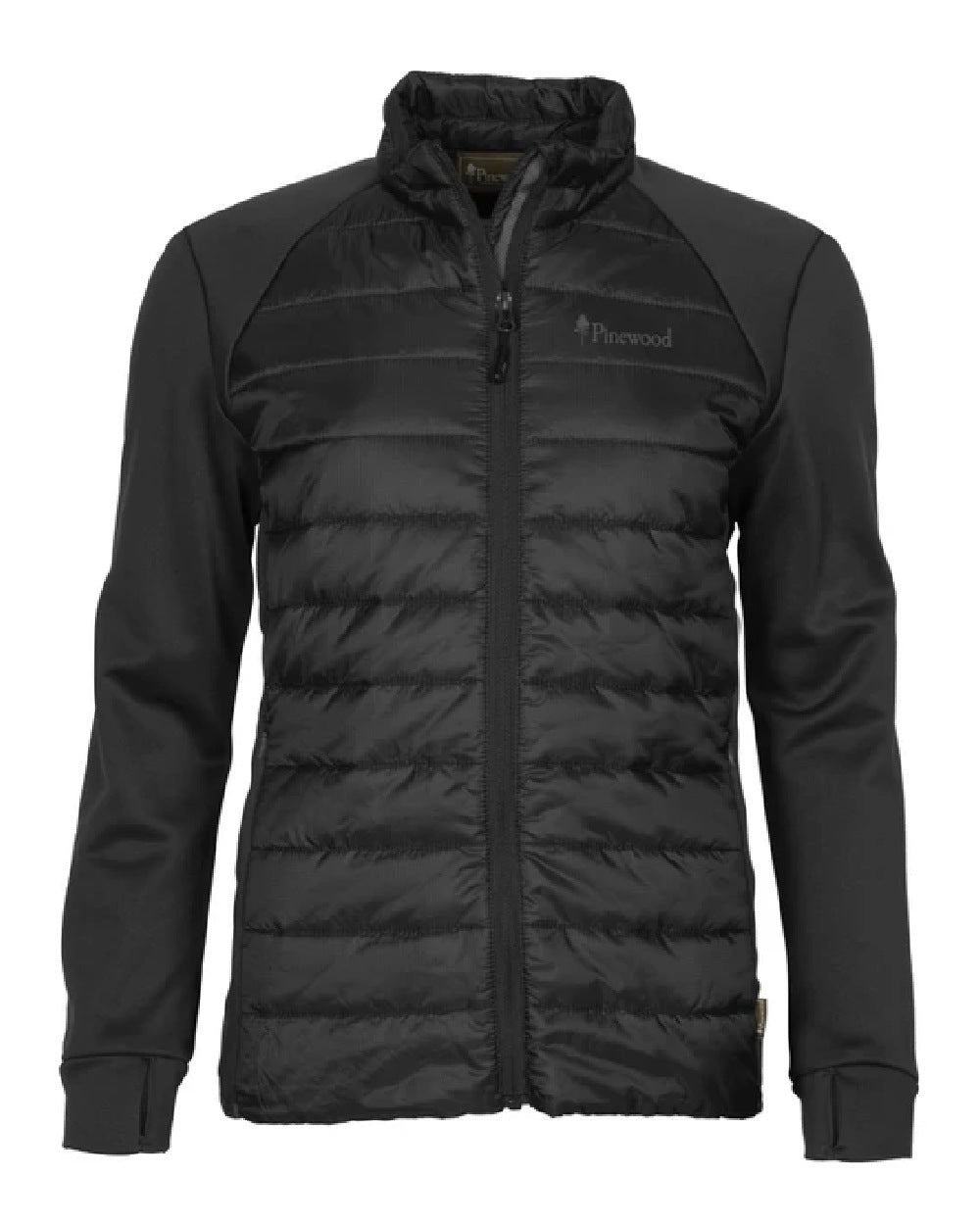 Pinewood Womens Finnveden Hybrid Power Fleece Jacket in Black