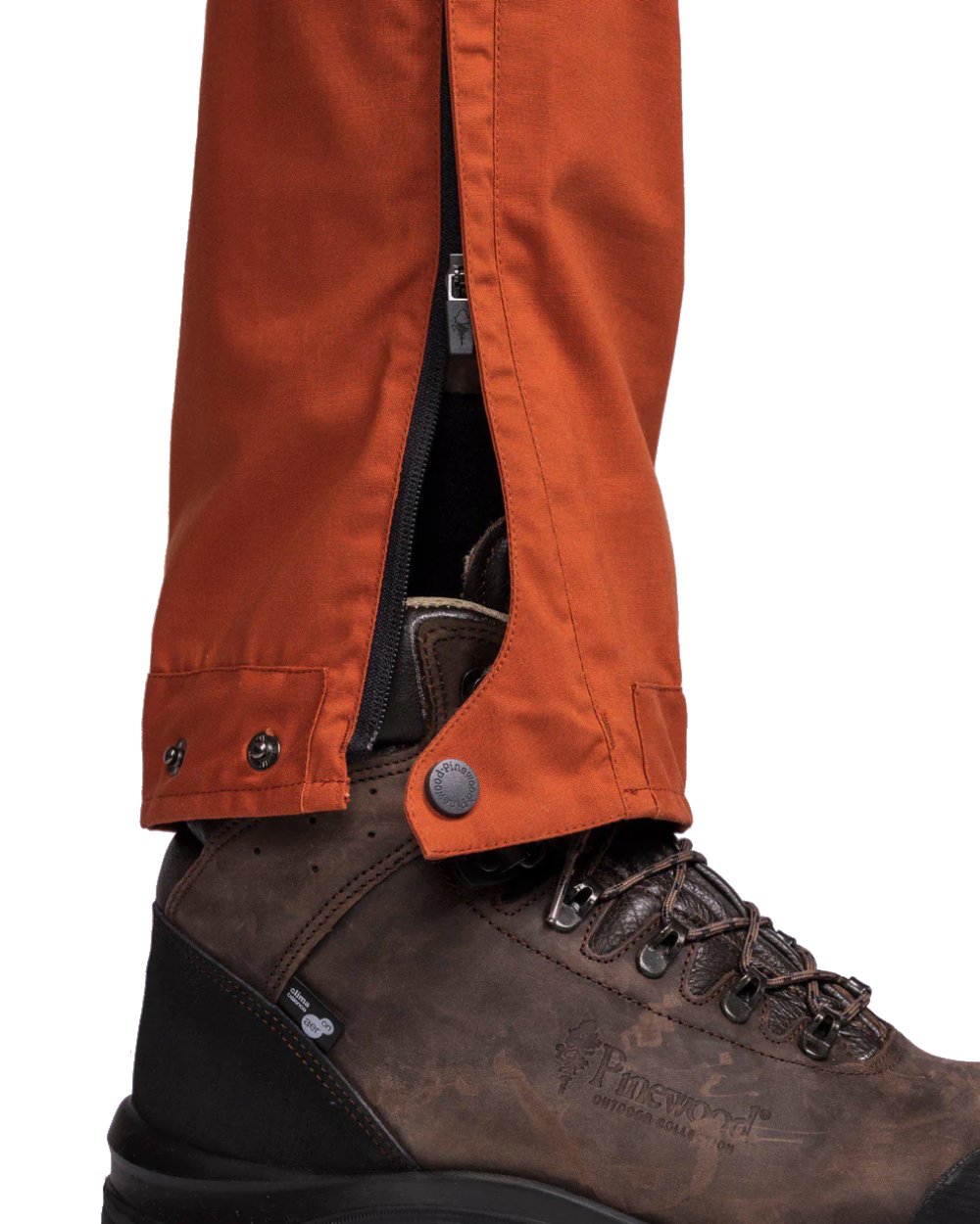 Dark Anthracite Terraco coloured Pinewood Mens Finnveden Hybrid Trousers on white background