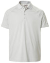 Platinum Coloured Musto Mens Evolution Sunblock Short Sleeve Polo Shirt 2.0 On A White Background #colour_platinum
