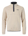 Pumice Coloured Musto Mens Classic Fleece Pullover On A White Background #colour_pumice