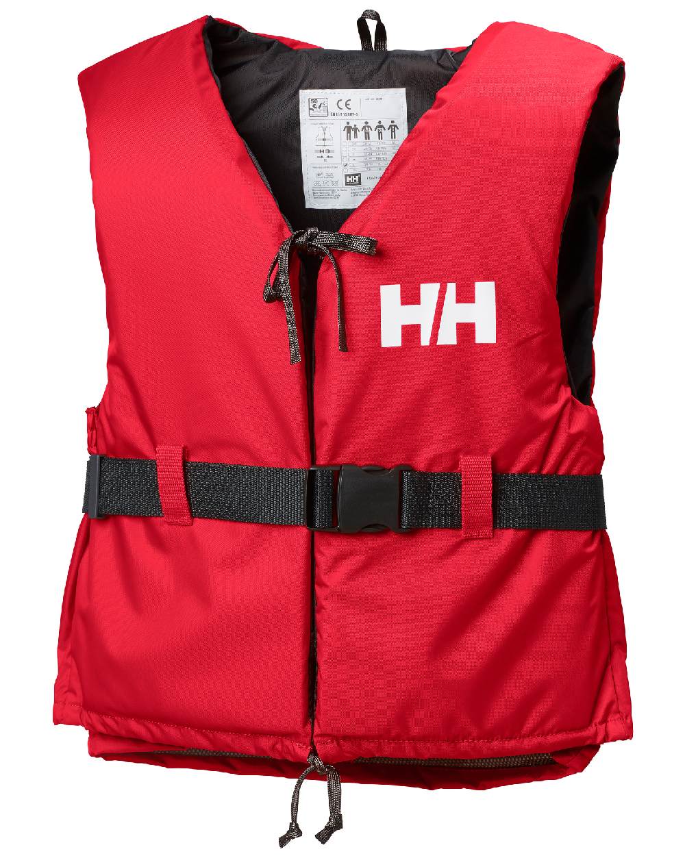 Red/Ebony coloured Helly Hansen Sport II Flotation Vest on white background