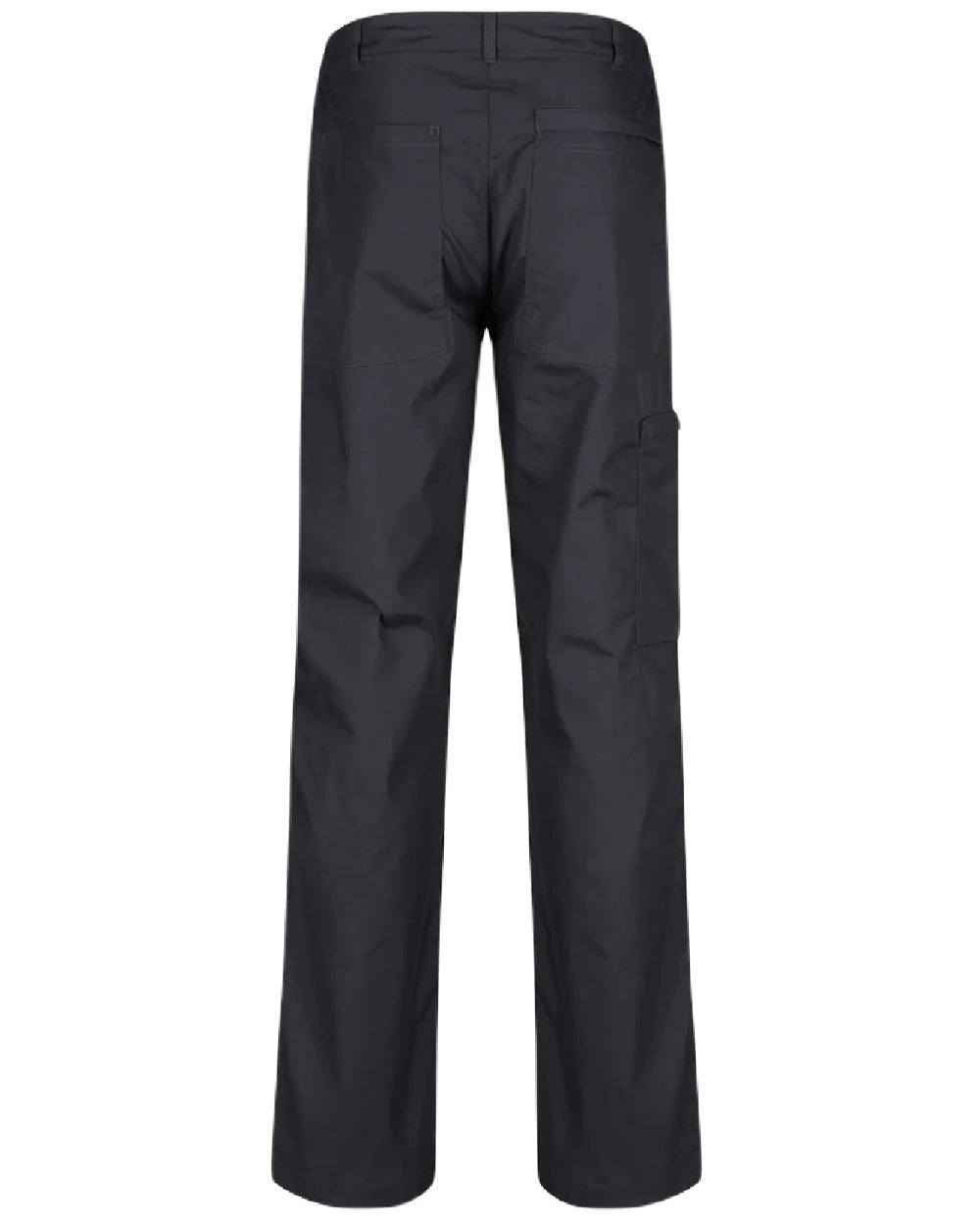 Dark Grey coloured Regatta Action Trousers on white background