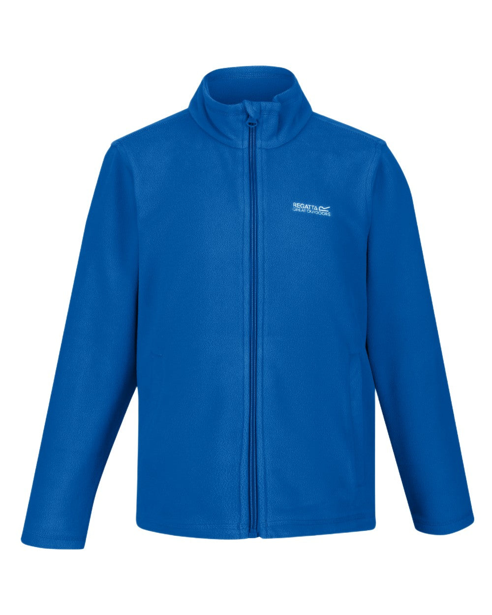 Oxford Blue Navy Coloured Regatta Childrens King II Full Zip Fleece Jacket on white background