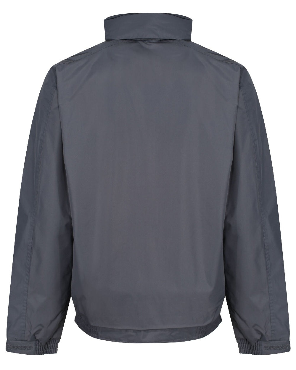 Seal Grey Black coloured Regatta Dover Fleece Lined Bomber Jacket on white background