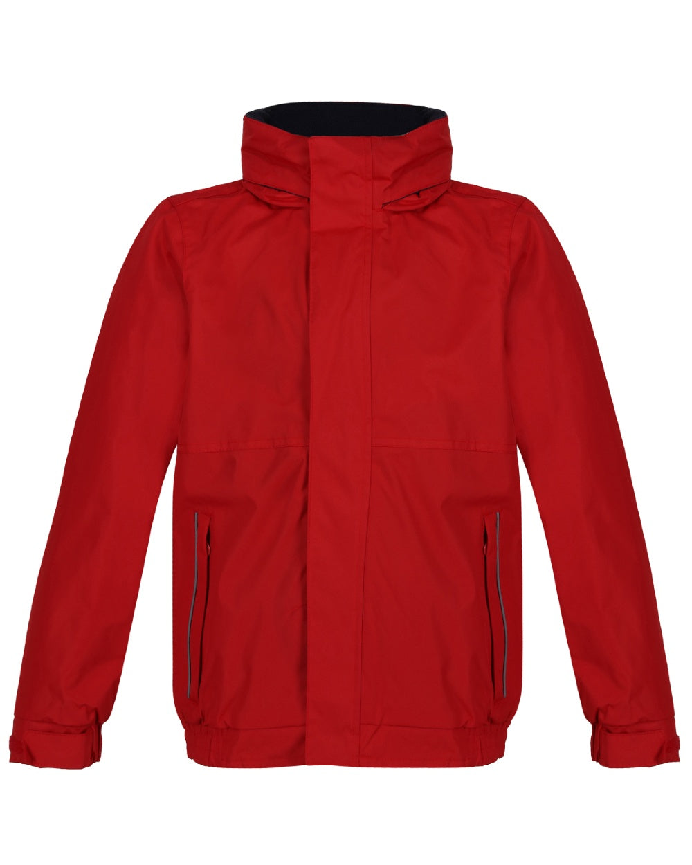 Classic Red Navy coloured Regatta Kids Dover Fleece Lined Jacket on white background