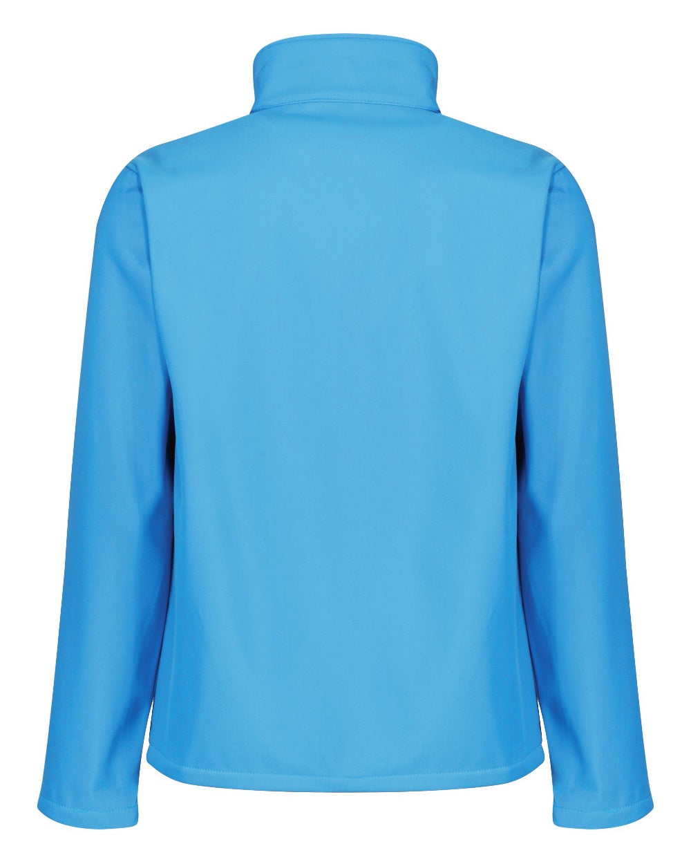 French Blue Navy coloured Regatta Mens Ablaze Printable Softshell Jacket on white background