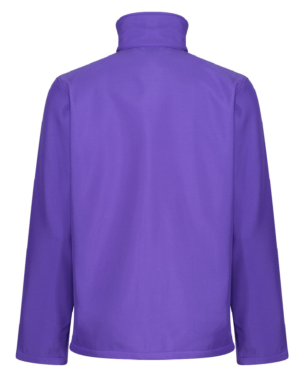 Vibrant Purple Black coloured Regatta Mens Ablaze Printable Softshell Jacket on white background