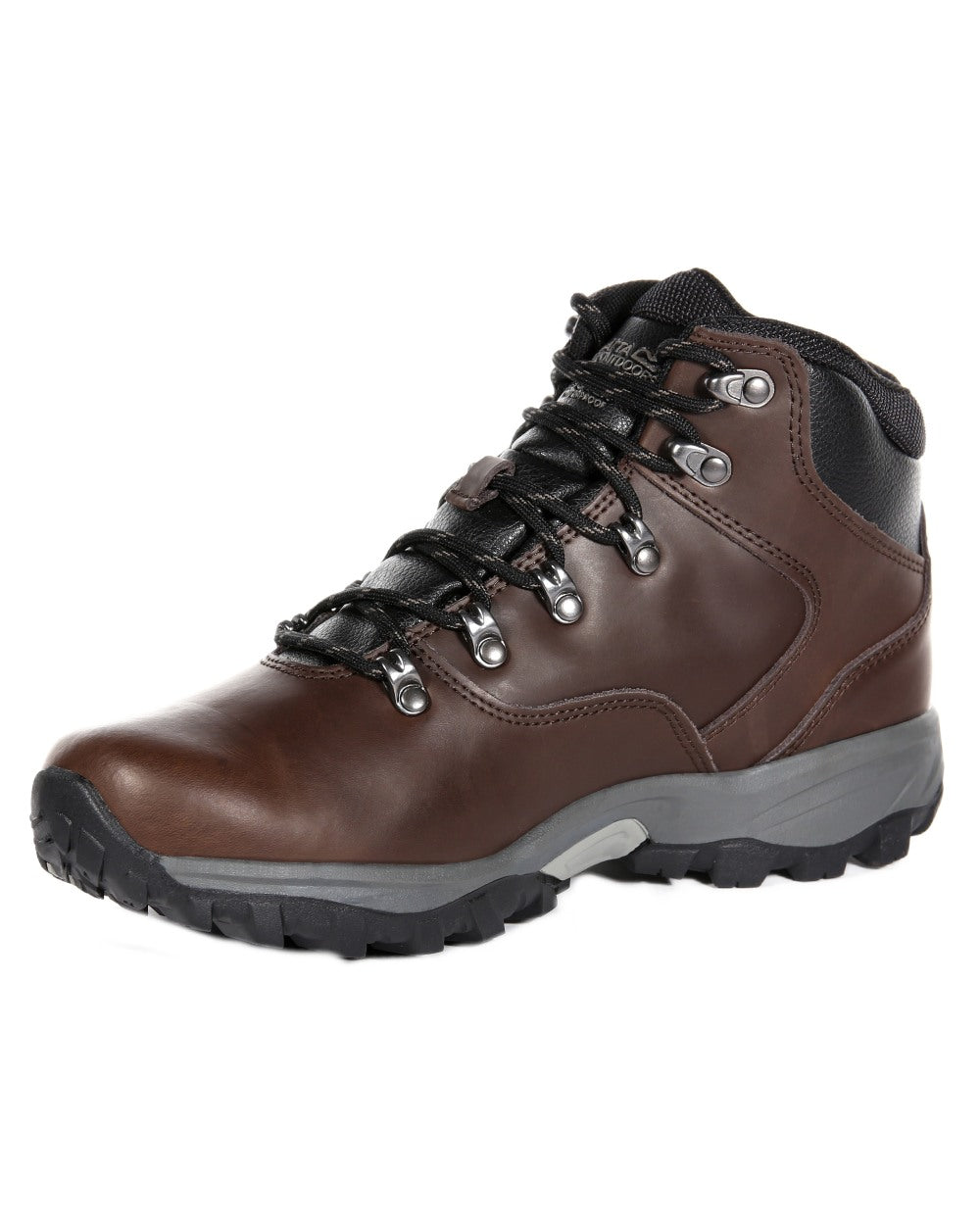 Brown Coloured Regatta Mens Bainsford Waterproof Walking Boots on white background