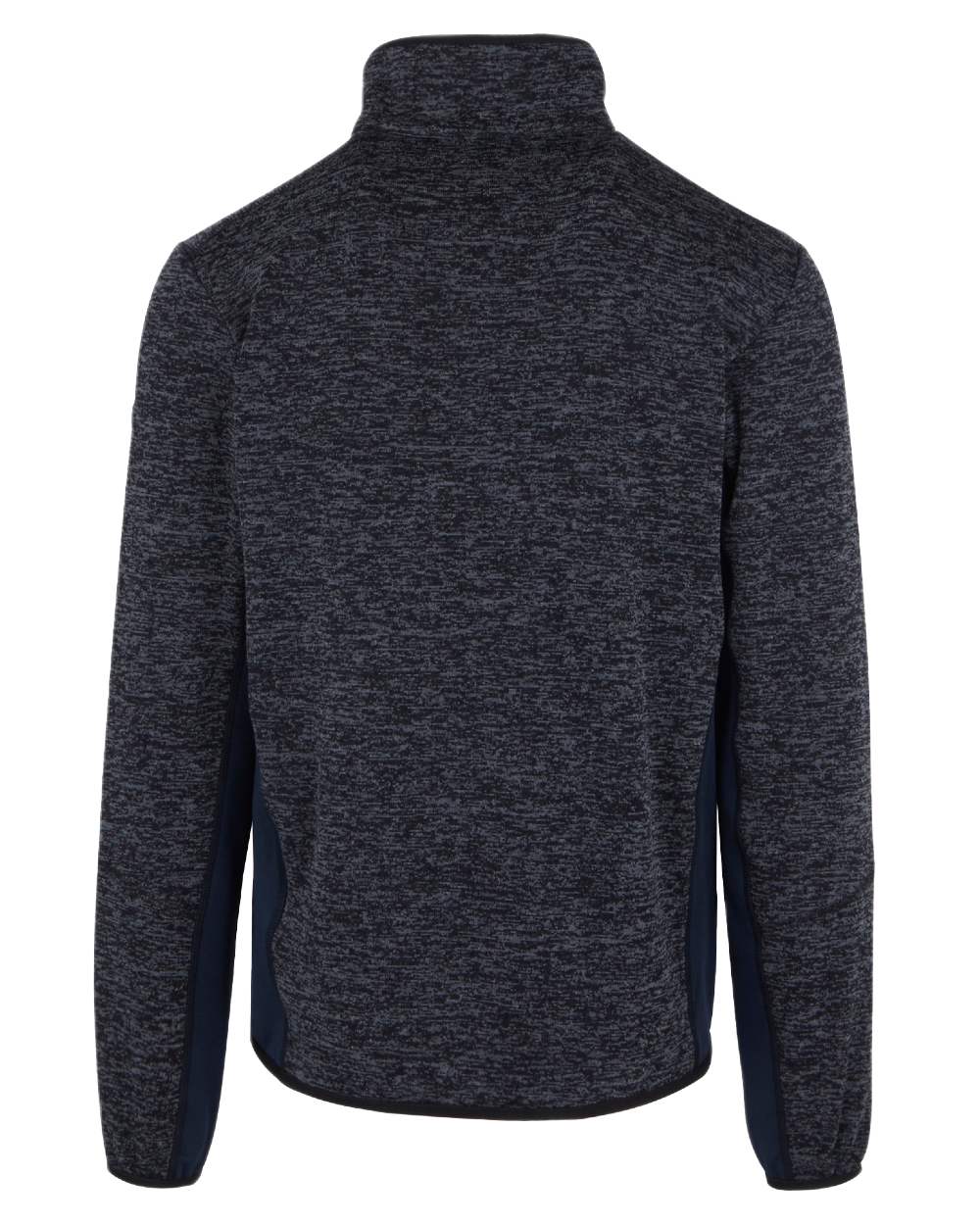 Navy Marl Navy Coloured Regatta Mens Baslinn Full Zip Fleece Jacket on white background